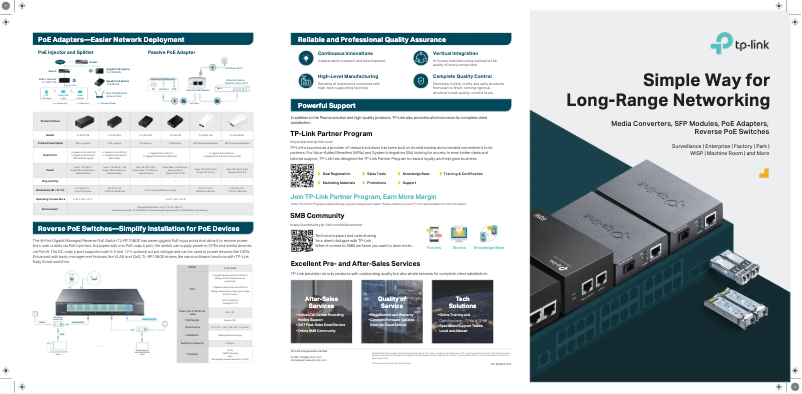 Page 1 de la notice Fiche technique TP-Link MC210CS