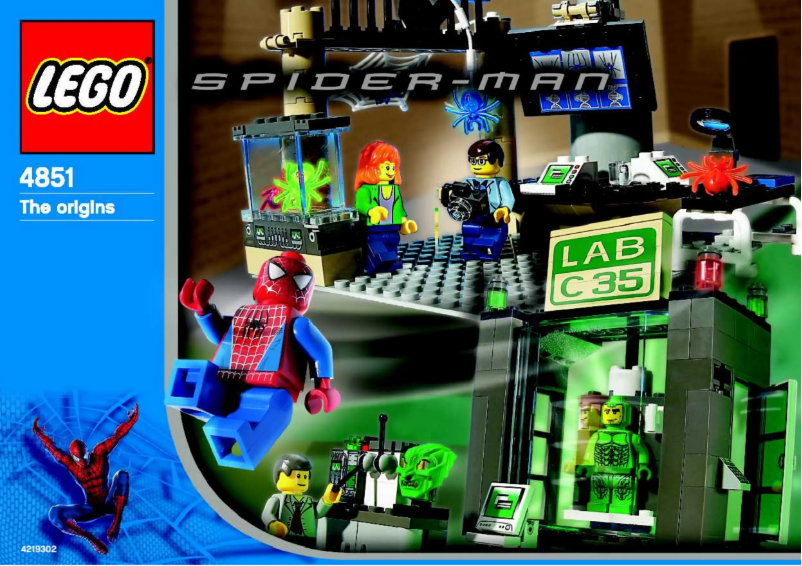 Page n°1 - Manuel utilisateur Lego Spiderman 4851