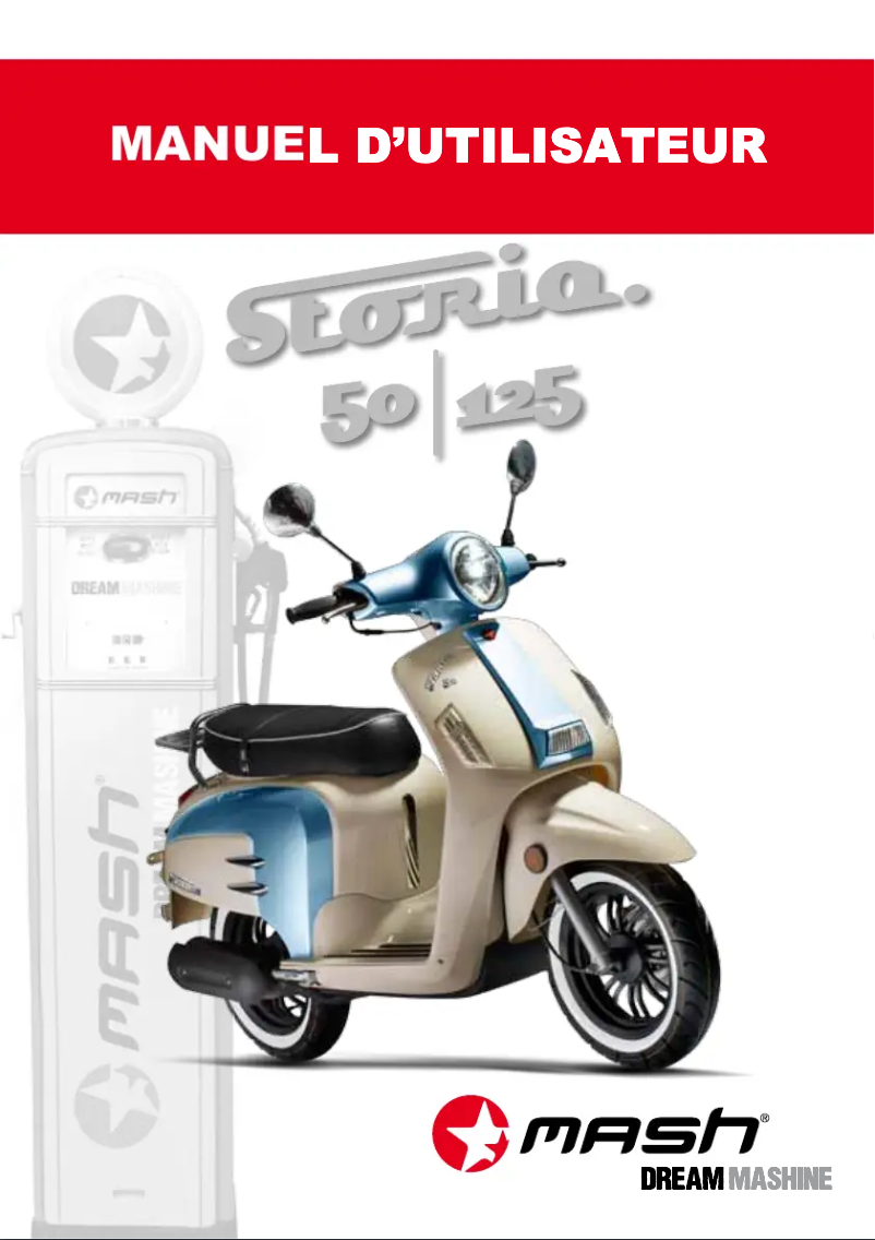 Página 1 del manual Manual de usuario Mash Storia 125cc (2014)