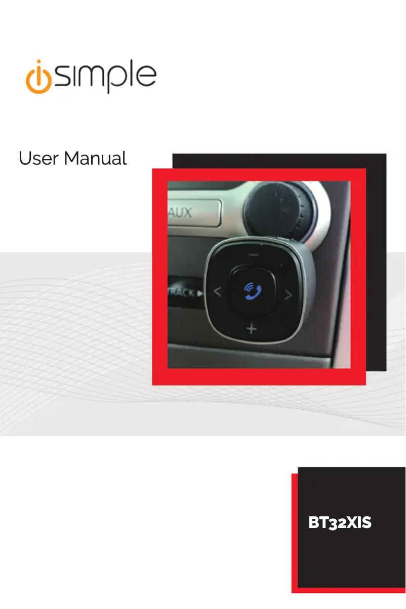 Image de la première page du manuel de l'appareil BT32XIS