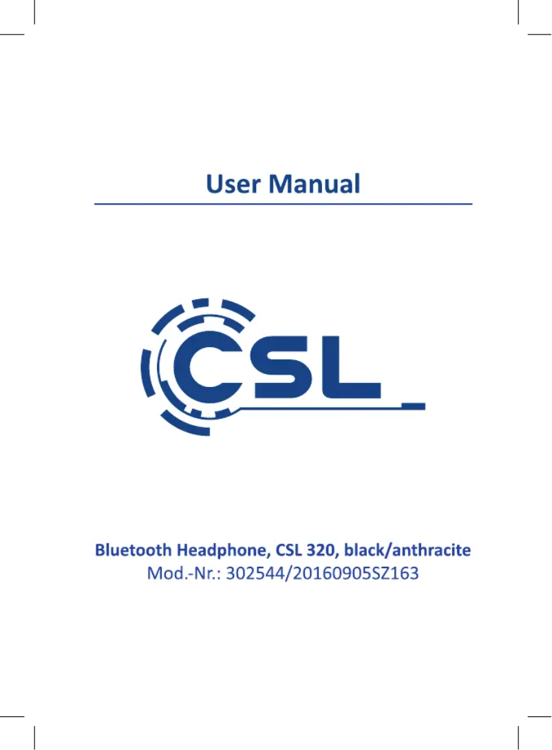 Page 1 de la notice Manuel utilisateur CSL 302544