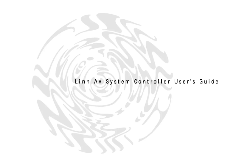 Page 1 de la notice Manuel utilisateur Linn AV 5103