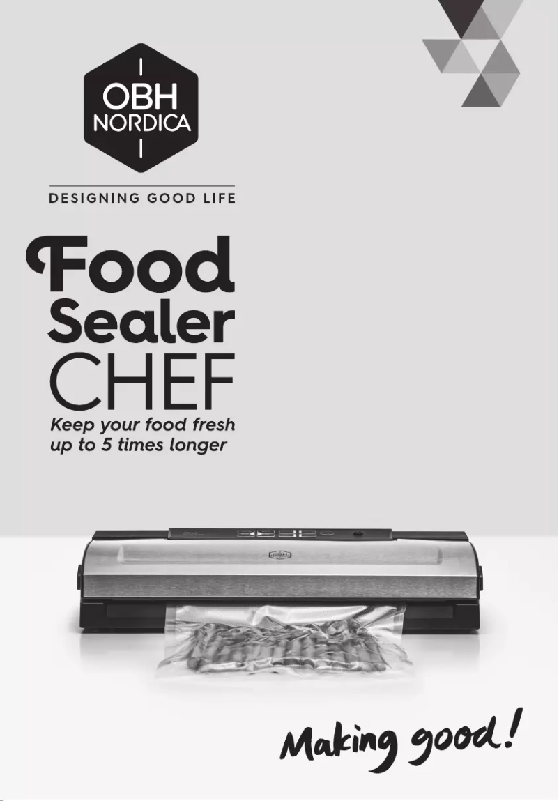 Page n°1 - Manuel utilisateur OBH Nordica Chef