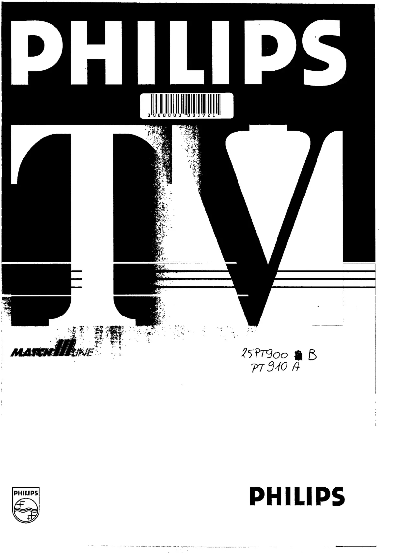 Image de la première page du manuel de l'appareil 25PT910A