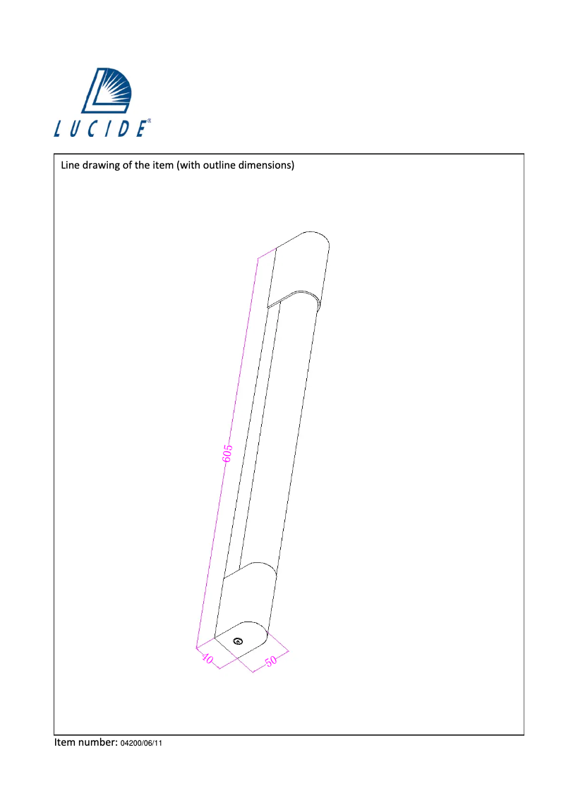 Page n°1 - Manuel utilisateur Lucide Alta 04200/06/11