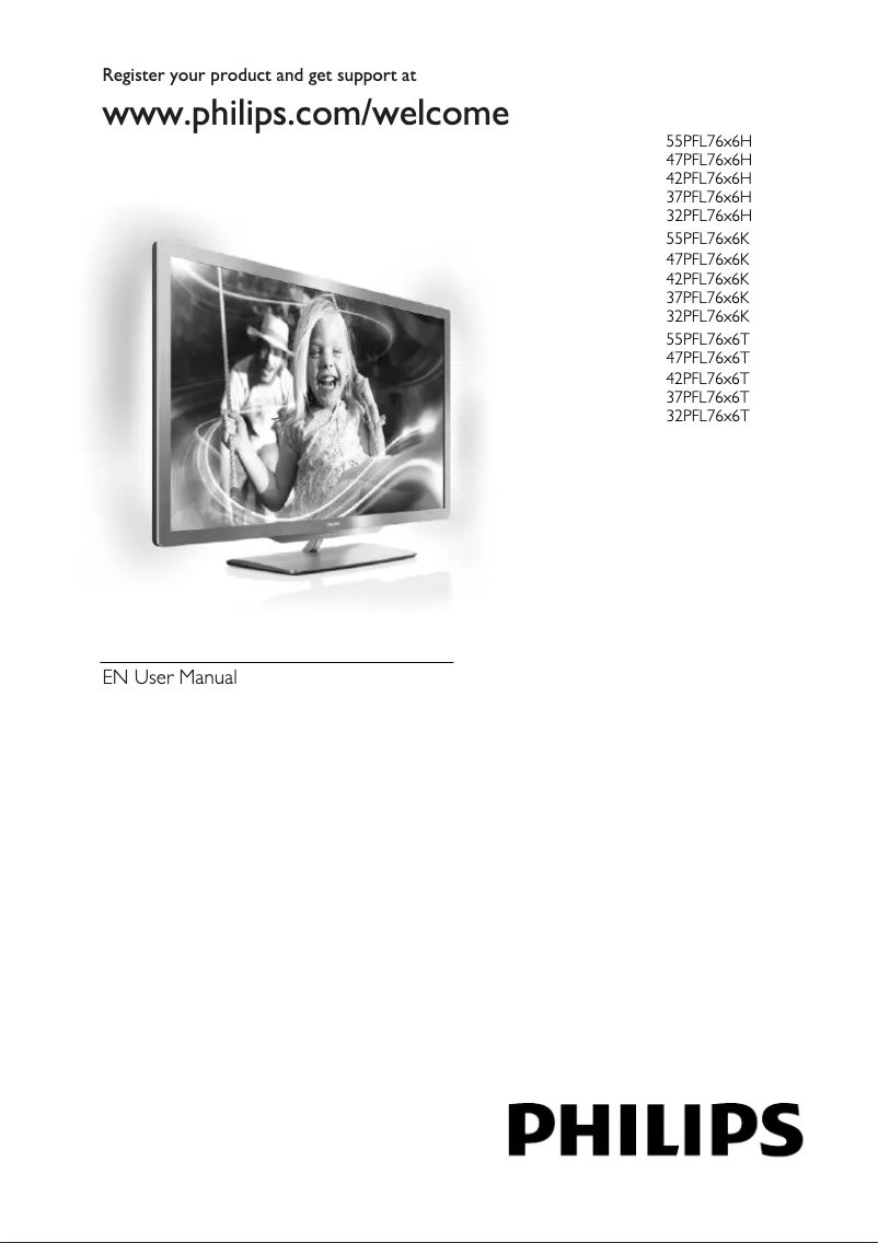 Page 1 de la notice Manuel utilisateur Philips 47PFL7666K