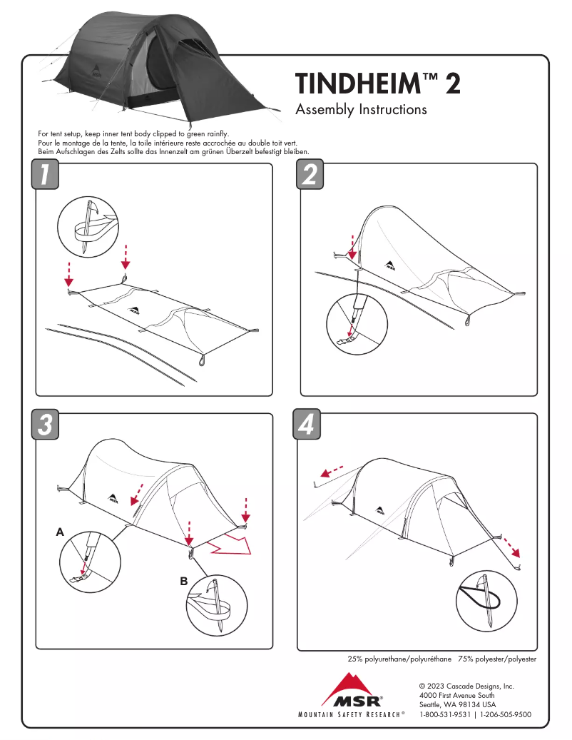 Image de la première page du manuel de l'appareil Tindheim 3