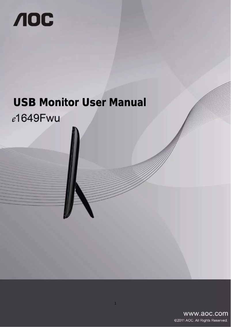 Image de la première page du manuel de l'appareil E1649FWU