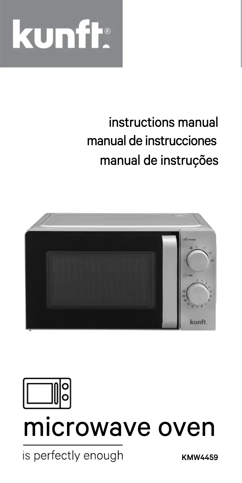 Page n°1 - Manuel utilisateur Kunft KMW4459