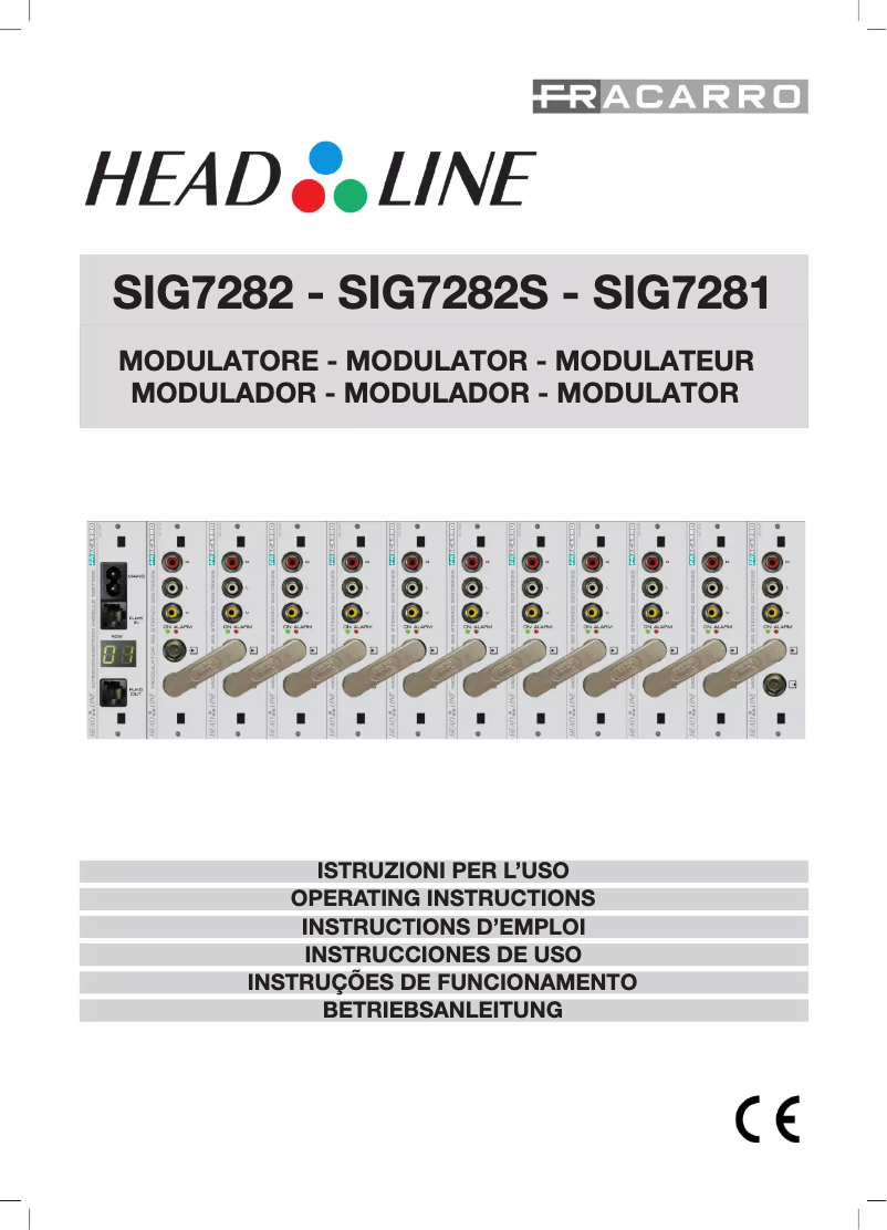 Image de la première page du manuel de l'appareil SIG7282