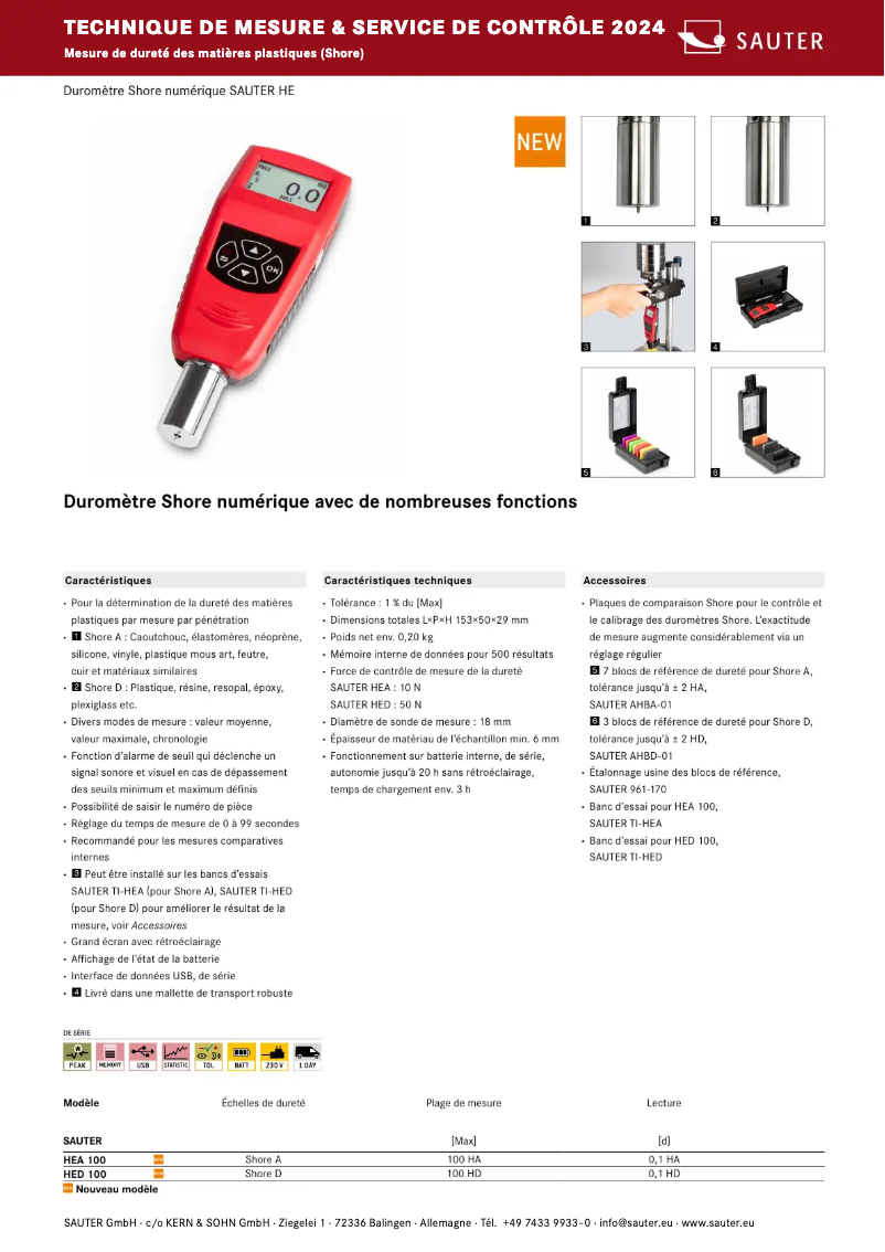 Page 1 de la notice Brochure Kern HED 100