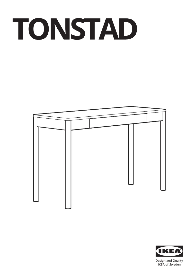 Imagen de la primera página del manual del dispositivo TONSTAD 605.382.05