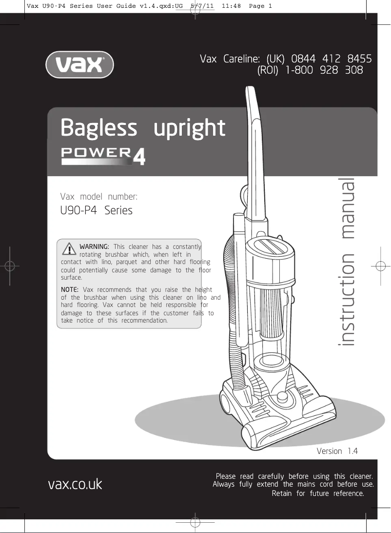 Image de la première page du manuel de l'appareil Power 4 U90-P4-C