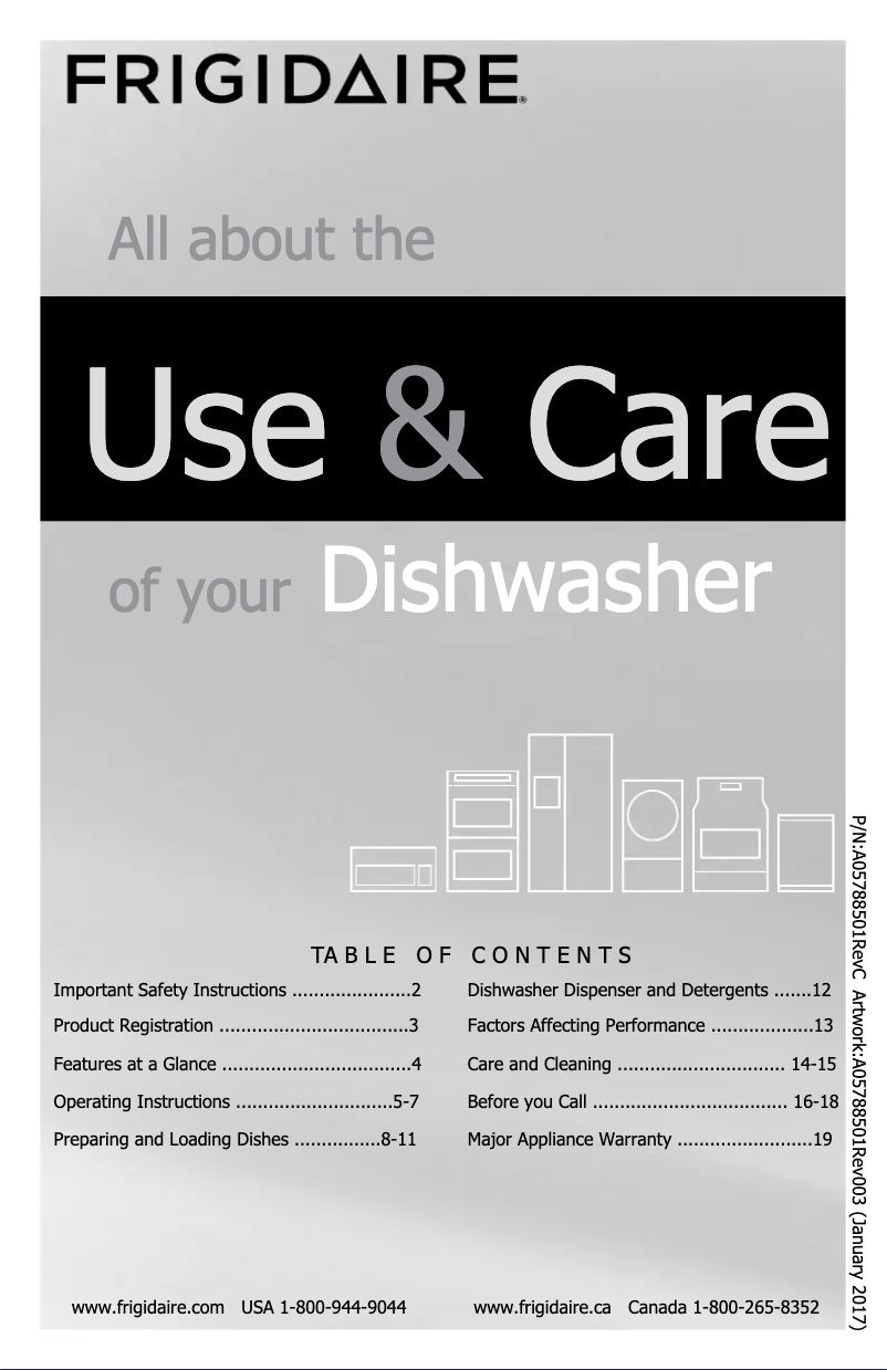 Page n°1 - Manuel utilisateur Frigidaire FGID2466Q