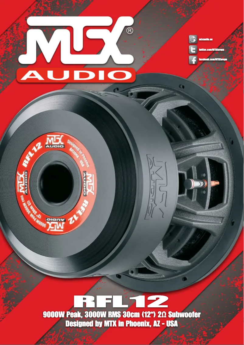 Page 1 de la notice Manuel utilisateur MTX Audio RFL12