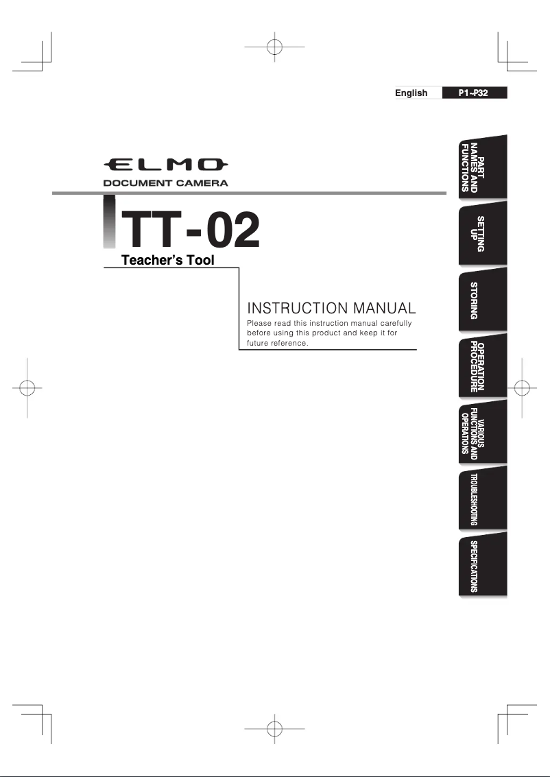 Page n°1 - Manuel utilisateur Elmo TT-02