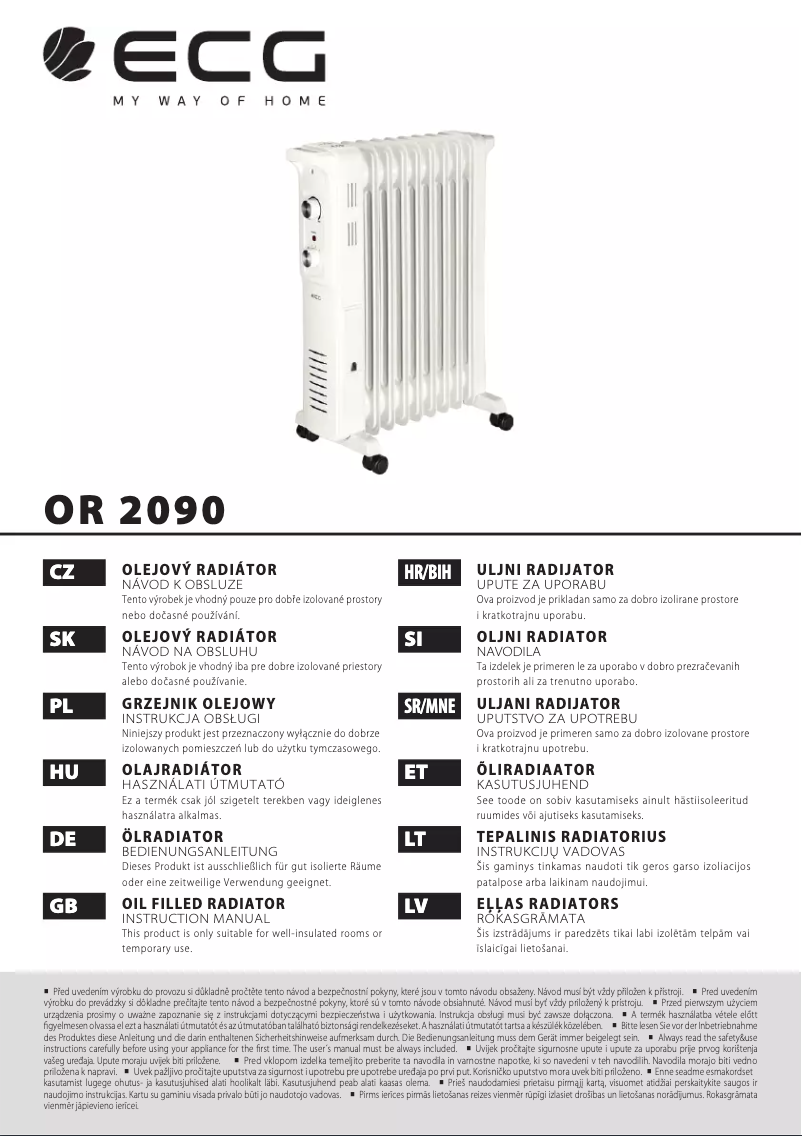 Página 1 del manual Manual de usuario ECG OR 2090