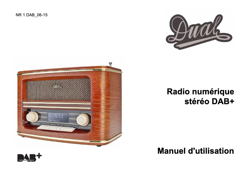 Image de la première page du manuel de l'appareil NR 1 DAB