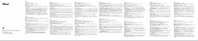 Page n°1 - Manuel utilisateur Trust GXT 510