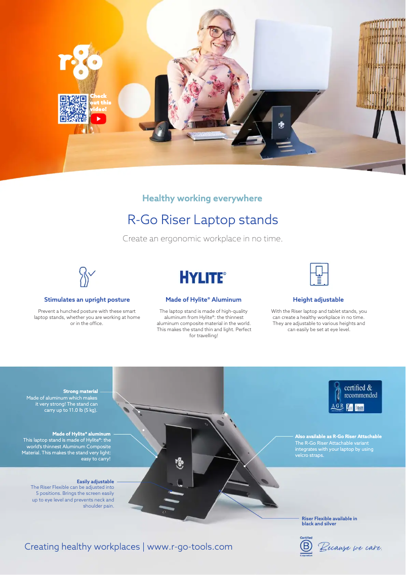 Page n°1 - Fiche technique R-Go Tools Riser Duo