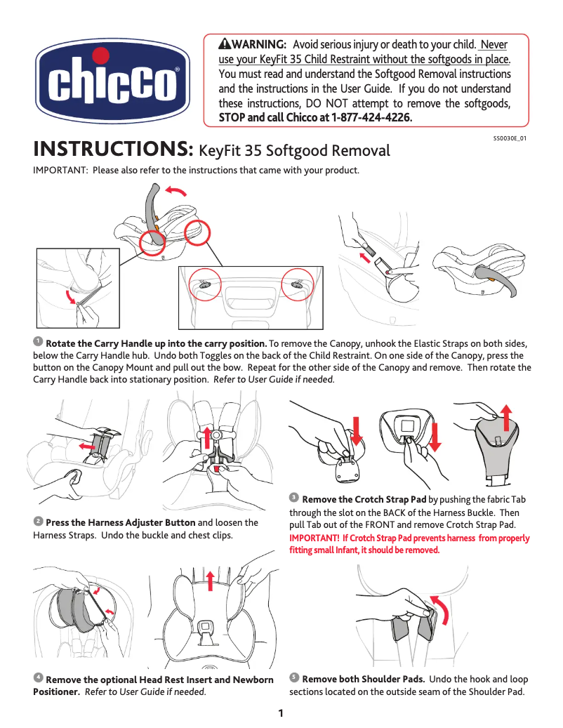 Image de la première page du manuel de l'appareil KeyFit 35 SoftGoods Removal