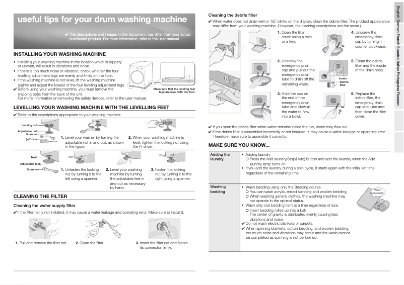 Page n°1 - Manuel utilisateur Samsung WD8704CJZ