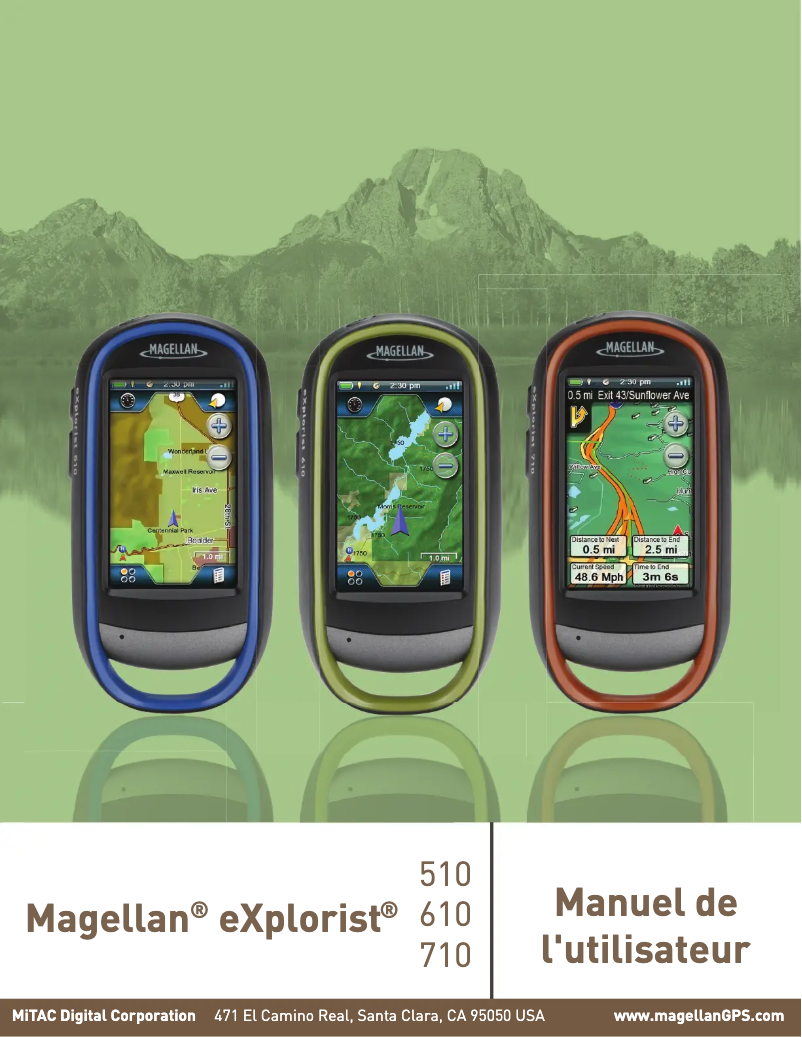 Page n°1 - Manuel utilisateur Magellan eXplorist 710