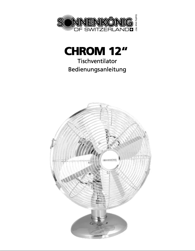 Image de la première page du manuel de l'appareil Crom 12''