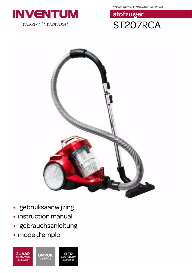 Image de la première page du manuel de l'appareil ST207RCA