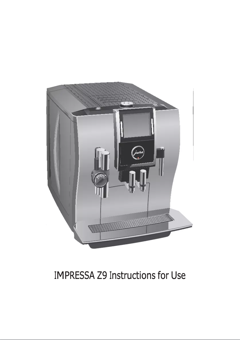 Image de la première page du manuel de l'appareil Impressa Z5