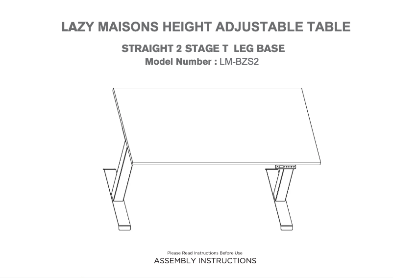 Page n°1 - Manuel utilisateur Lazy Maisons LM-BZS2