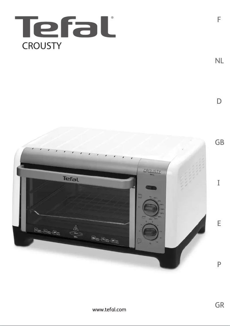 Page 1 de la notice Manuel utilisateur Tefal Crousty OV326072