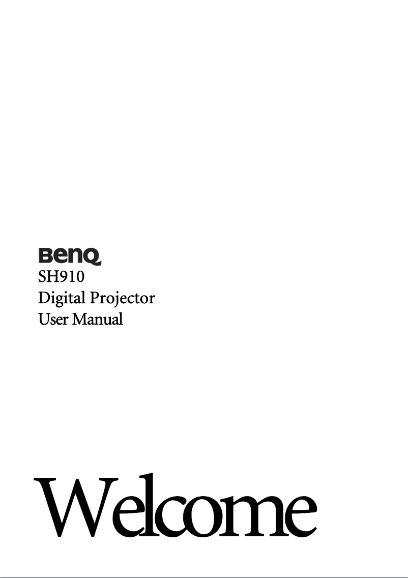 Page n°1 - Manuel utilisateur BenQ 9H.J4J77.35L