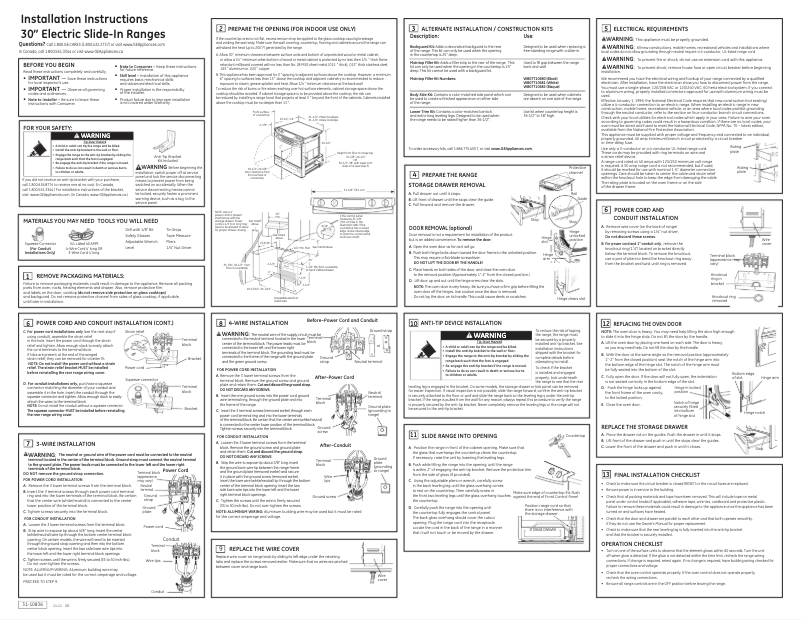 Página 1 del manual Guía de instalación GE JSP42DNCC