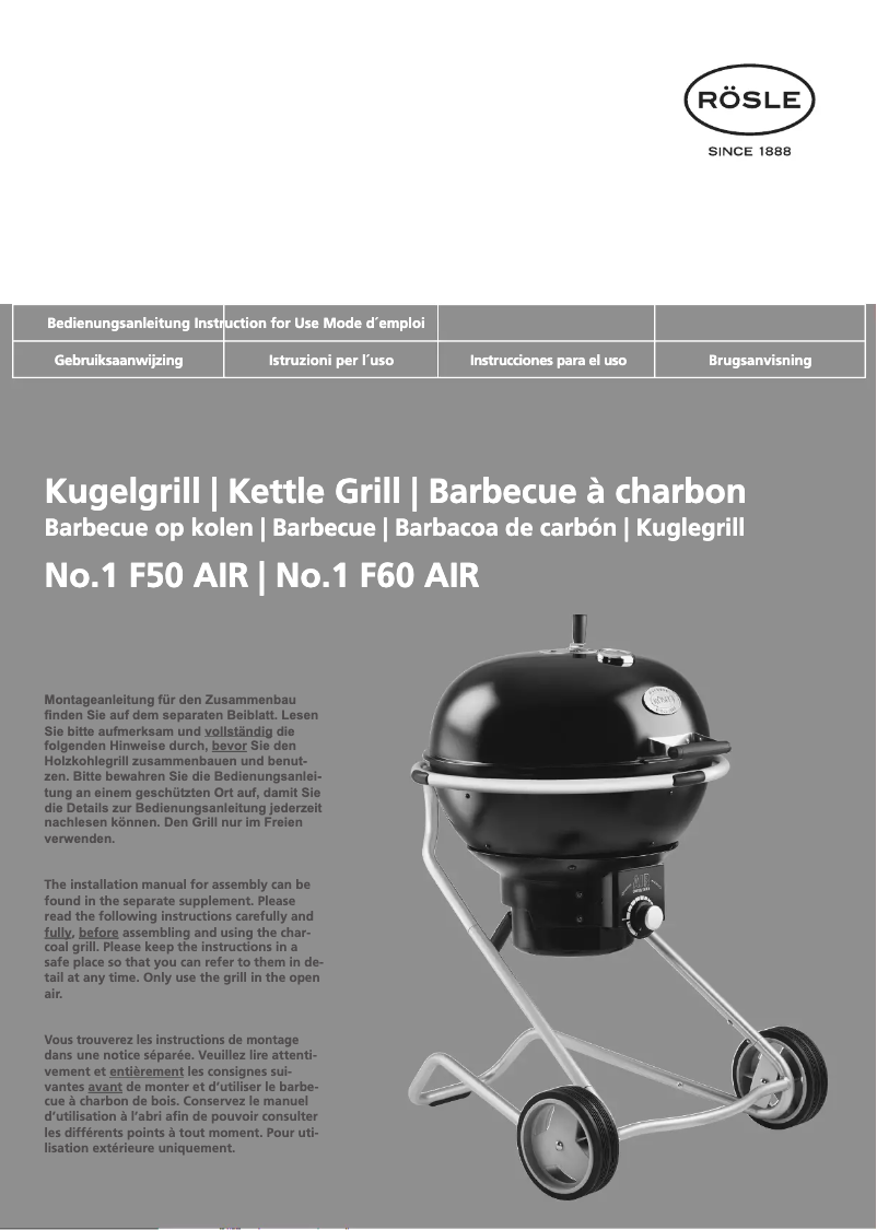 Image de la première page du manuel de l'appareil No.1 F50 AIR