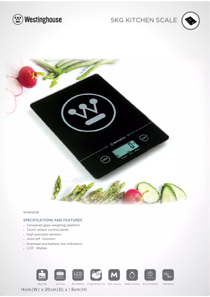 Image de la première page du manuel de l'appareil WHKS02K