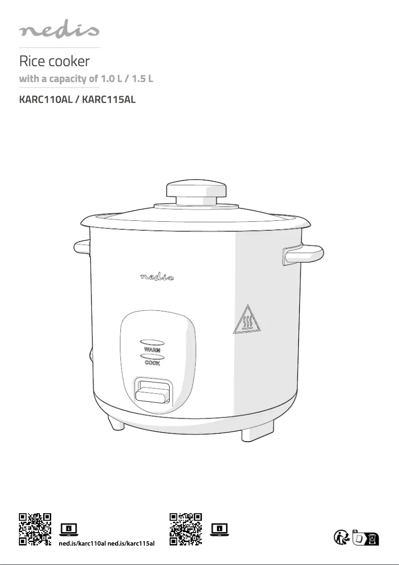 Page 1 de la notice Manuel utilisateur Nedis KARC110AL