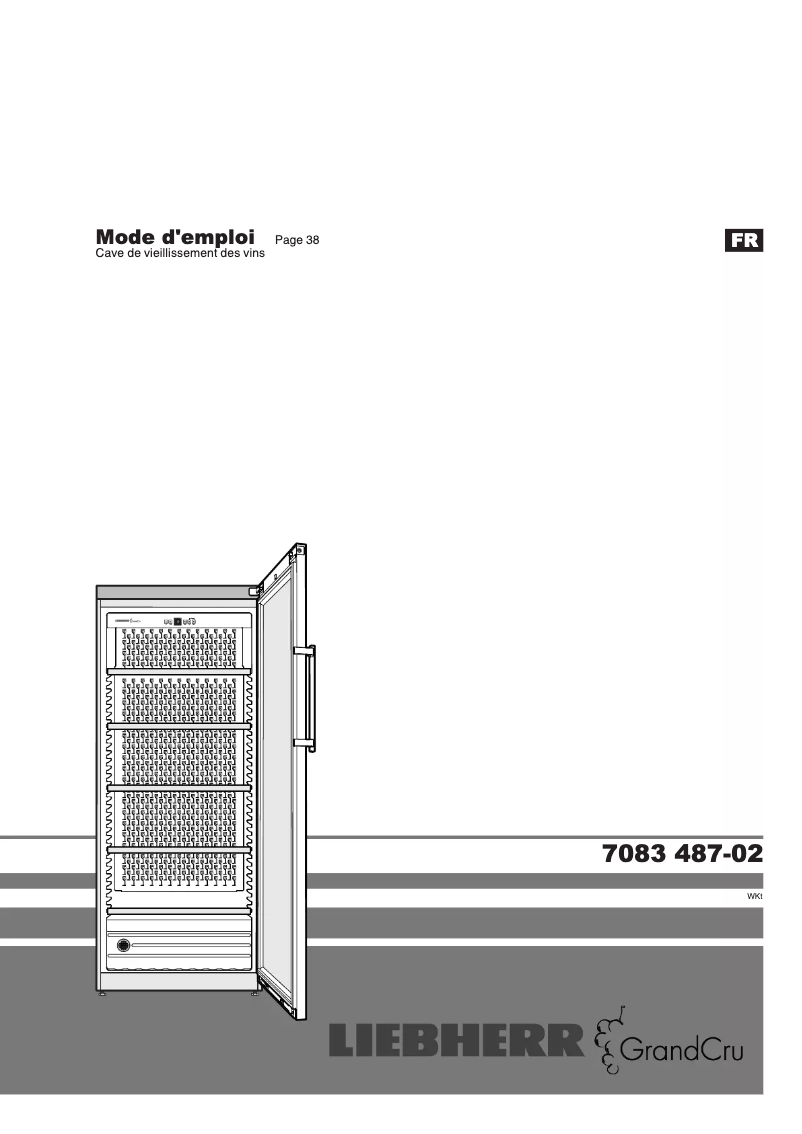 Page 1 of the manual User Manual Liebherr WKt 5552-22