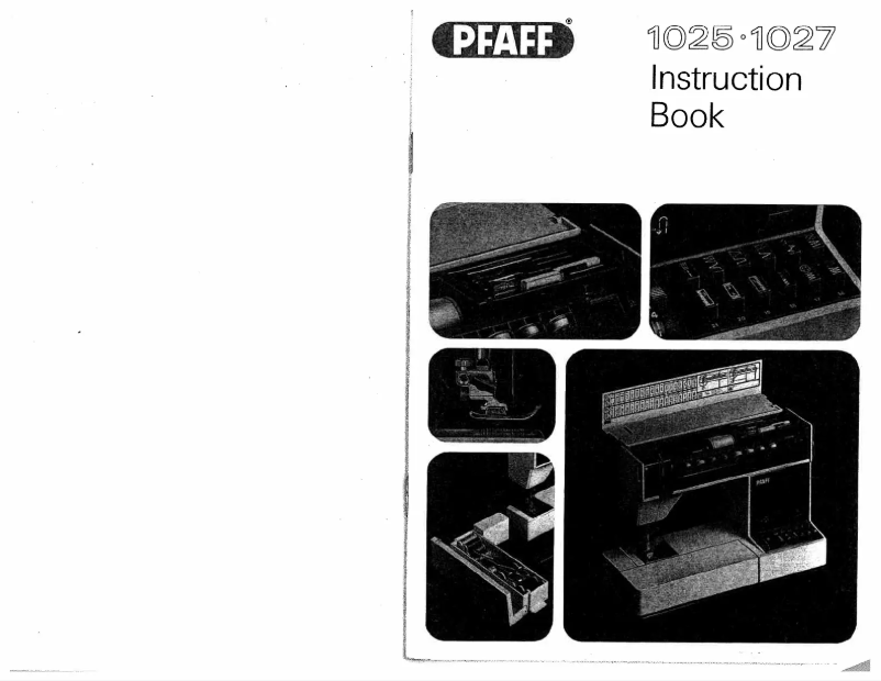 Page 1 de la notice Manuel utilisateur Pfaff tipmatic 1025