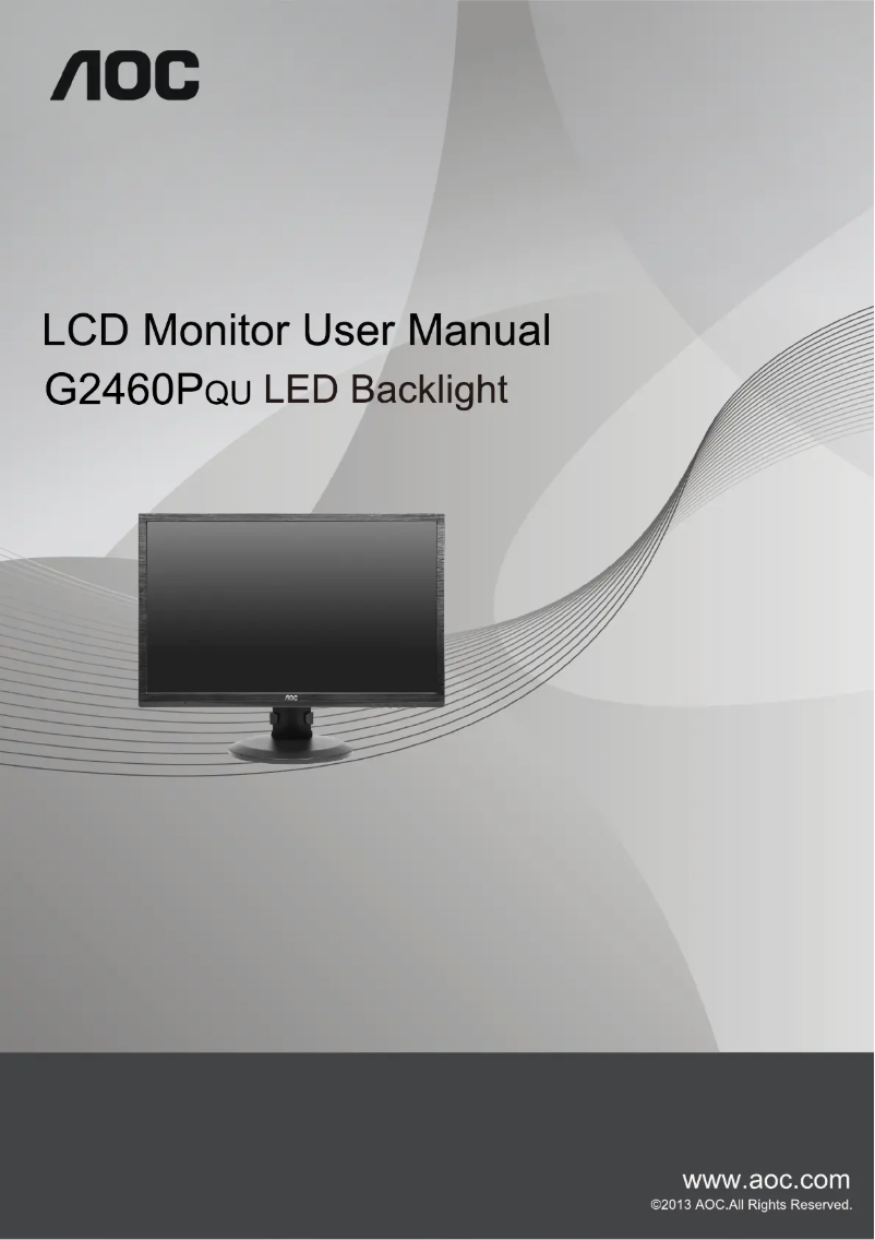 Page n°1 - Manuel utilisateur AOC G2460PQU