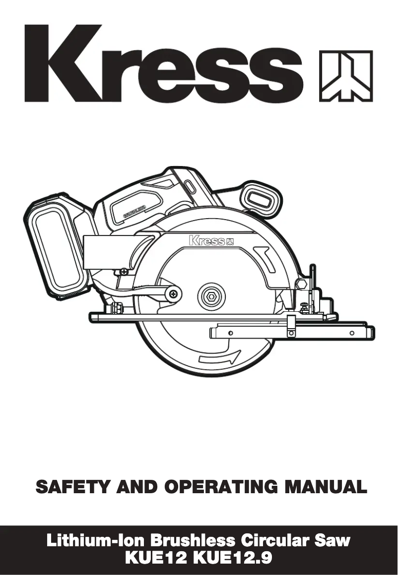 Page 1 de la notice Manuel utilisateur Kress KUE12.9