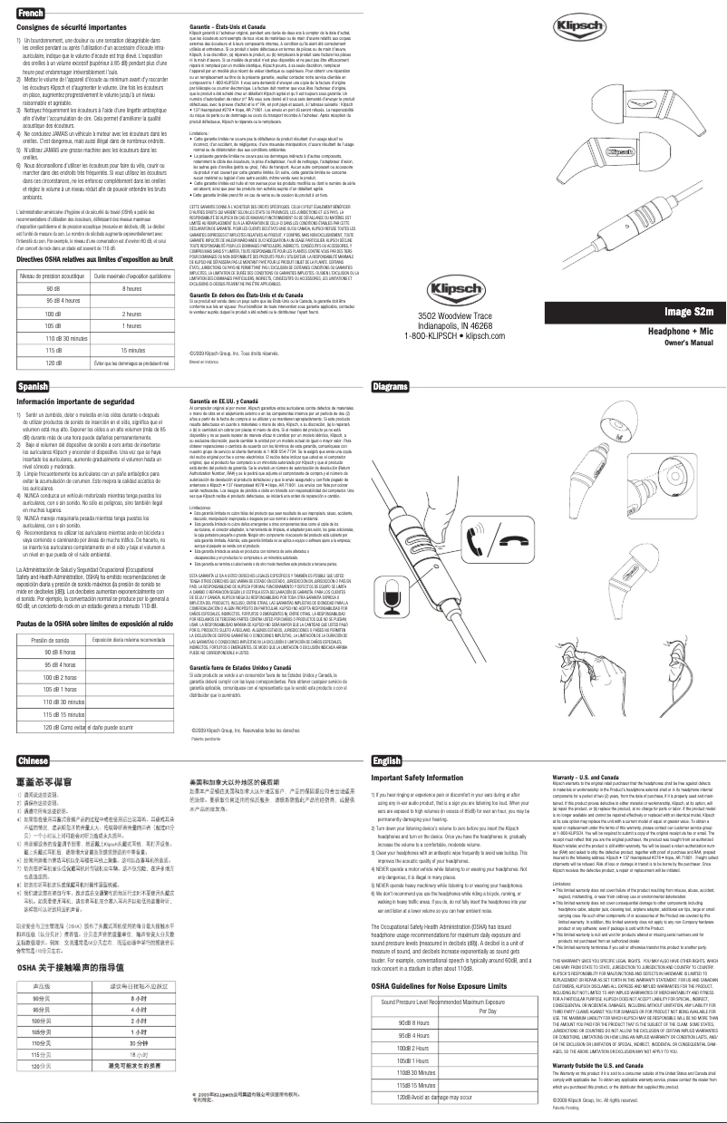 Image de la première page du manuel de l'appareil Image S2m