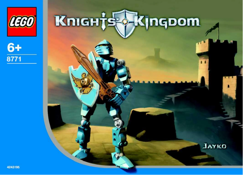 Page 1 de la notice Manuel utilisateur Lego Knights Kingdom 8771