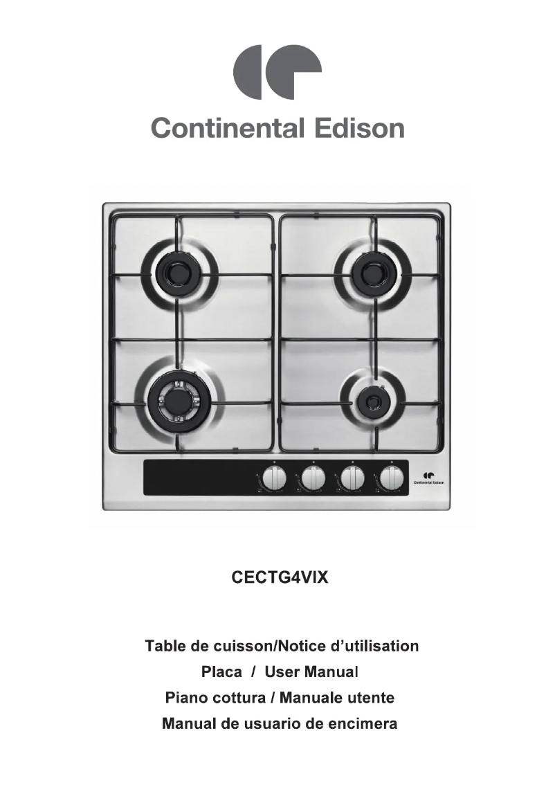 Image de la première page du manuel de l'appareil CECTG4VIX