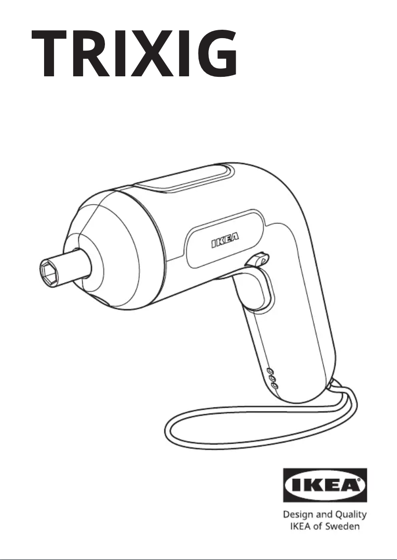 Page 1 de la notice Manuel utilisateur Ikea TRIXIG 305.469.09