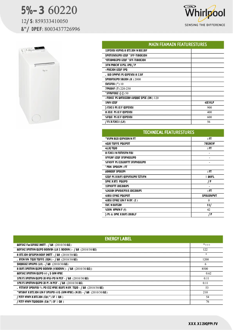 Image de la première page du manuel de l'appareil TDLR 60220