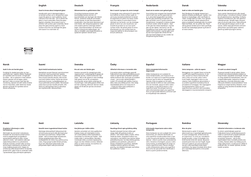 Page 1 de la notice Manuel utilisateur Ikea MALM 804.299.79