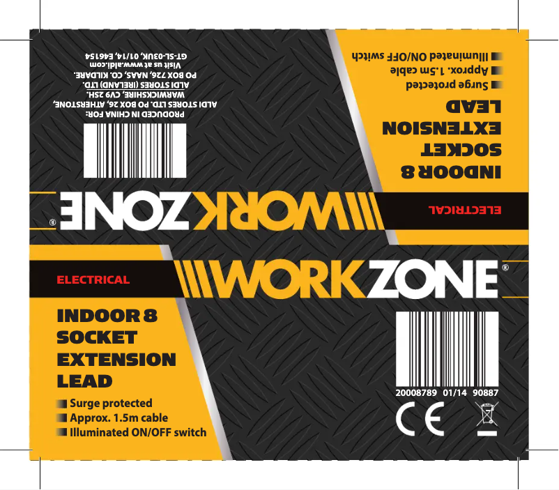 Página 1 del manual Manual de usuario Workzone GT-SL-03UK