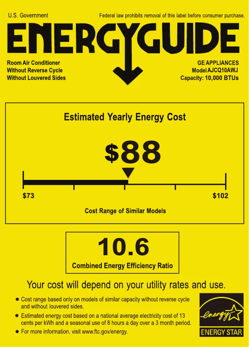 Image de la première page du manuel de l'appareil AJCQ10AWJ