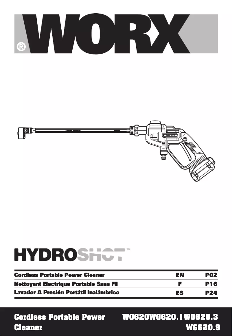 Page n°1 - Manuel utilisateur Worx WG620.1